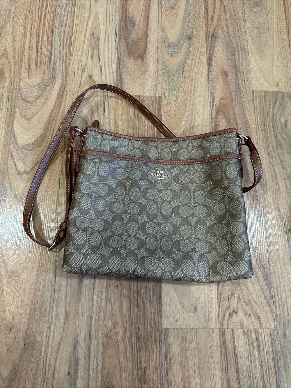 Coach Signature File Crossbody Bag